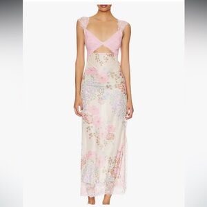 Floral Lace Women’s Sheer Lace Dress Cover-up Medium New without Tags